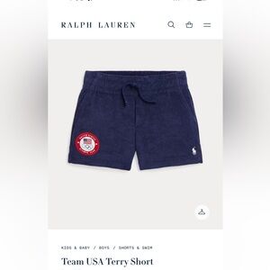Ralph Lauren Team USA Navy Shorts